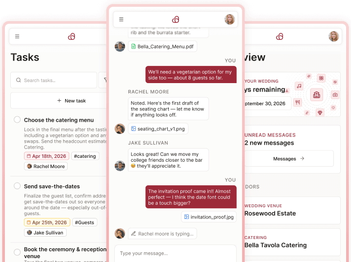 me&you wedding planning app preview